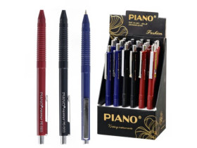 Ручка масляна автоматична синя 0,7мм РS-003 Piano (24шт)