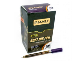 Ручка масляна PT-1153 Piano Фіолетова 0,7мм (50шт)