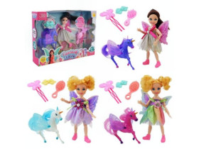 Лялька арт. 5805-1/2/3 (5803-3) (72шт/2) мікс 3 види, лялька, поні, аксес короб. 19*5*28см