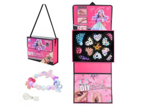 Набір прикрас B 4349 сумочка, з металевими та пластиковими намистинами, аксесуари короб 17*22*7см