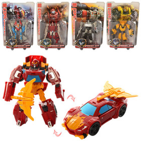 Трансформер 5501-2-3-4-5-8C (48шт) 12см, 6видов, на листе