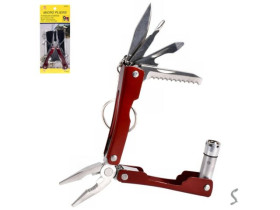 Мультитул із ліхтариком "9в1" 10см R 16626