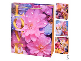 Пакет подарунковий паперовий "Love" 26*32*10см R 34711-М (12шт)