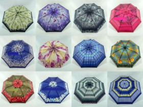 Парасолька напівавтомат 101 жіноча на 8 металевих спиць діаметр 97см "Toprain"