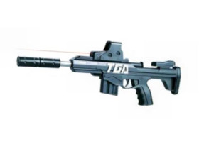 Автомат на пульках 916 лазерний приціл 42*17см в кульку