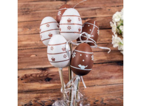 Яйця 3580-9 коричневі на палці (6 шт)