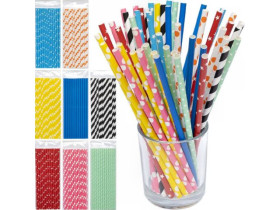 Набір паперових трубочок D0,06см L19,5см, кольорових 600