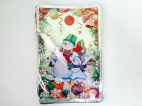 Упаковка новорічна фольгована, 25×40 см (100 шт.)