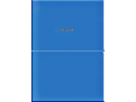 Планер недатований A5 7104 Azure,208 ст.PU, м'яка палітурка, крем,Школярик