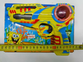 Пистолет SМ 5 (108шт) Спанч Боб, звук, свет
