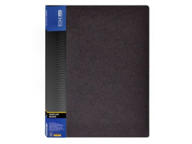 Папка пластикова A4 ECONOMIX 30601, 10 файлів, 600/25 мкн, чорна (6/24)