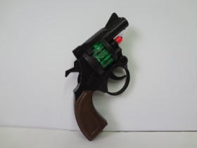 Пистолет 007-3 (576шт) револьвер, на пистонах, в кульке, 10,5-3,5-8см