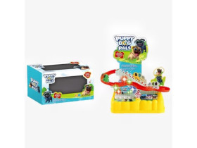 Трек 0912-6 “Собачки”, підіймач на батарейках, музика, підсвітка, 3 фігурки, автоматичний підіймач