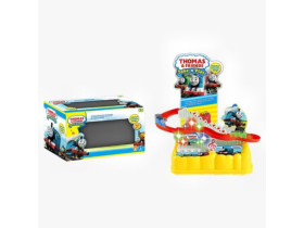 Трек 0912-5 "Паровозик", подъемник на батарейках, музыка, подсветка, 3 фигурки, автоматический подъемник