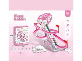 Трек 3322 на батарейках, автоматичний підйомник, підсвітка, музика, герої, в коробці 17*6*24см