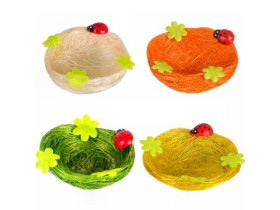 Набір "Кольорові кошики-гнізда", 4 шт., 6×2 см, GT880 (1 уп.)