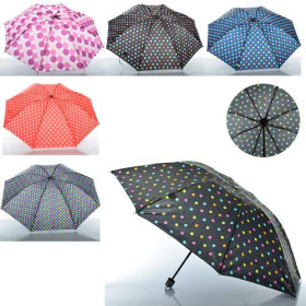 Зонтик MK 2257 (30шт) механич, длина 54см, диам97, спица54, складной