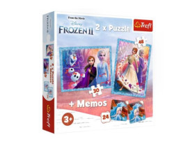 Пазли 90814 (2в1 + Мемо) Містична країна / Дісней: Крижане серце 2 / Trefl