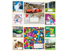 Зошит Тетрада 18арк.лінія,тв.об.(20/400)(20/480)