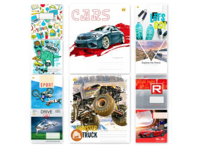 Зошит Тетрада 24арк.клітинка,тв.об.(20/320)(20/400)