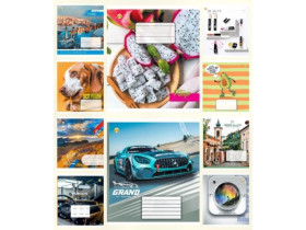 Зошит Тетрада 36арк.клітинка,тв.об.(20/240)(20/320)