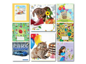 Зошит Тетрада 12арк.коса лінія,тв.об.(25/600)