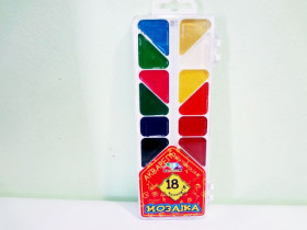 Акварель медова МОЗАЇКА 18кол 300104/312058 (12шт)