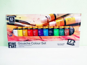 Краска "С" тюб. "Art Nation" 12мл "Gouache" 12кол.7123