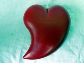 Валентинка "Сердечко", 20 см, червона, арт. 750053