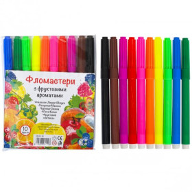Фломайстри С-10кольорів *Фрукти* 808/550-10 (12шт/288)