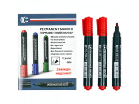 Маркер C-8004, червоний (12 шт.)