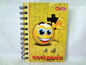 Блокнот А6, тверда палітурка, пружина, 144 арк., "Д" (4/108)