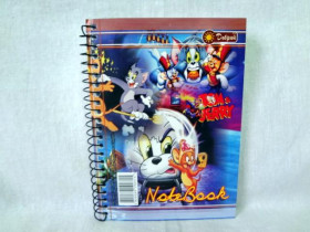 Блокнот А6, м'яка палітурка, пружина, 96 арк., "Д" (7/252)