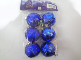 Шари ялинкові 8158, 6см 6шт/пак (72наб)