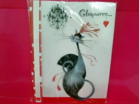 490728 Скоросшивач А4 "Glamour cats" L5901