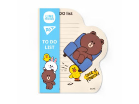 Папір для нотаток YES To Do Line Friends boy планшет з магнітом, блок 52 аркуша 170325