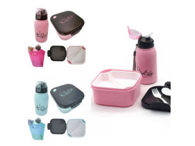 Ланч-бокс із приборами та поїльник 350мл,, WX-0062А,  пласт.470048