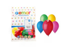 Кулі повітряні, металік, асорті, 100 шт., 12×30, 2×41