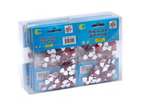 Н-р для творч.312-50, Сердечки 80шт,1*1см (24/576)