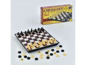 Шахи 3108 (144/2) 2 в1, шашки, магнітні, в коробці