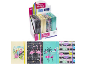 Блокнот А-5 на резинці Фламінго 580081-84арк (16шт)