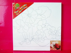 950983  Холст с контуром (30*30) с красками