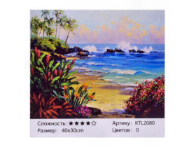 2080 Картина за номерами, пензлик+фарби 40*30см