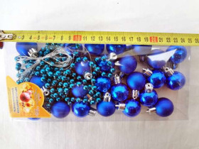 Шари ялинкові 8166, асорті 25шт (144уп)