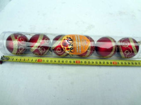 8178 ШАРИКИ 6cm В КОЛБЕ 6шт (100уп)