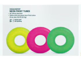 Коло 59262 надувне Intex (24шт) 91см неон 3 кольори