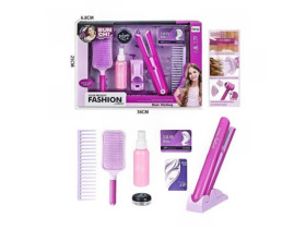 Набір перукаря QY 011 (36) стайлер на батарейках, гребінець, пляшечка, щітка для волосся,в коробці