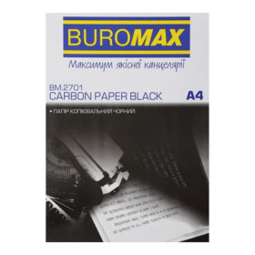 Папір копіювальний 210x297мм А4 Buromax 2701 ЧОРНА 100арк (1уп)