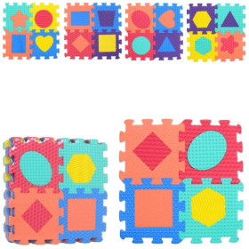 Коврик Мозаика M 2624 (20шт) EVA фигурки 20деталей 32,5-32,5-5см