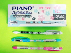 Ручка масл.РТ-199 Piano синя (12шт)